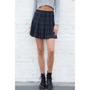 BRANDY MELVILLE [NEW] Pleated Tennis Plaid Skirt